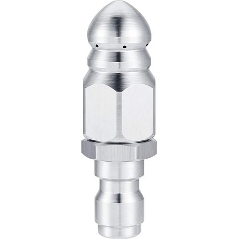 Buse de nettoyage rotative nettoyeur haute pression pour dragage canalisation d’égouts Argent (1/4)