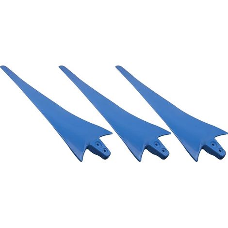 Lames d'Éoliennes, Construction de Haute Qualité, Génération d'Énergie Efficace, 3 Lames de Vent Bleues (1/2)