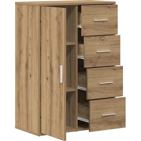 Maison Exclusive - Aparador Roble artisan 60 x 31 x 84 cm Madera (1/5)