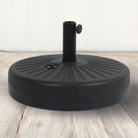 Sonnenschirmständer aus robustem schwarzem Kunststoff PARASOL