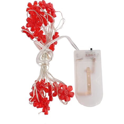 m lange, batteriebetriebene Lichterkette mit 20 LEDs und flexiblen Kupferdrähten für Weihnachts- und Hochzeitsdekoration (Kaltweiß) (1/5)