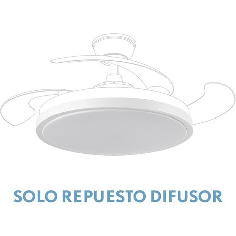 Difusor de Cristal para Ventilador Tracia con 3 Cogidas Original