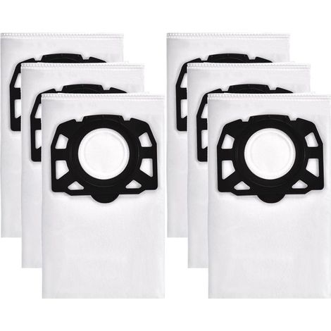 6-teiliges Set Staubsaugerbeutel für Kärcher WD4, WD5, WD6, MV4, MV5, MV6 – Vliesstoff 487, Nass- und Trockensauger, Maße 42 x 49 cm (1/5)