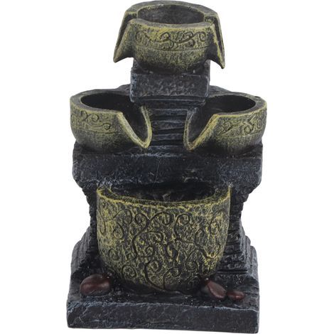 Dreistufiger Zimmerbrunnen, USB-betrieben, elegantes Design, dekoratives Element für Zuhause und Büro, 5 V (1/5)