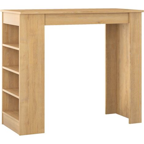 Tavolo bar in legno "Swallow" 117 x 54 x 101,8 cm - Rovere zaffiro