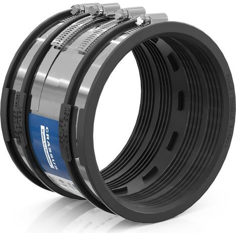Adaptateur de flexible CR type 2B CSC 150 (135-150 mm), jusqu'à 2,5 bar, EPDM / V2A
