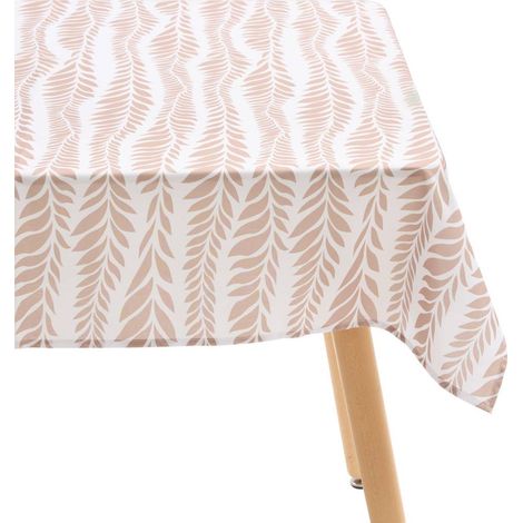 Tovaglia oceania 240x140cm stampa foglie in terracotta - Atmosphera créateur d'intérieur (1/3)