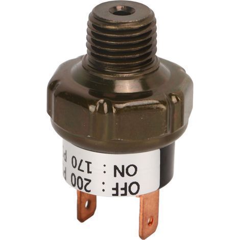 Interrupteur de régulation de pression pour compresseur d'air, vanne en acier inoxydable, pièce de rechange pour klaxons de train, 170-200 PSI (1/5)
