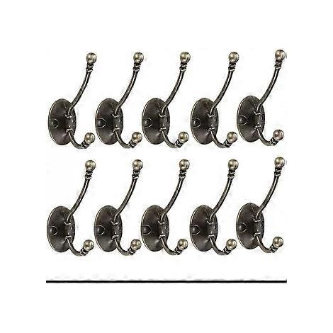SZTXJ 10 Stück große Vintage-Wandgarderobenhaken, Metall-Huthaken, Retro-Haken für Garderobe, Badezimmer, Küche (Bronze)