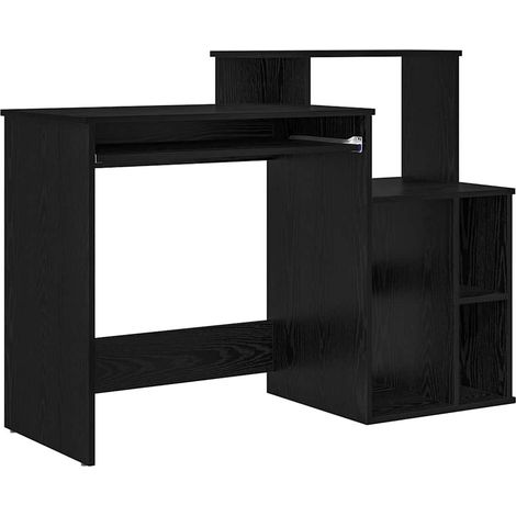 Maison Exclusive - Schreibtisch Schwarz Eichen-Optik 120,5 x 44 x