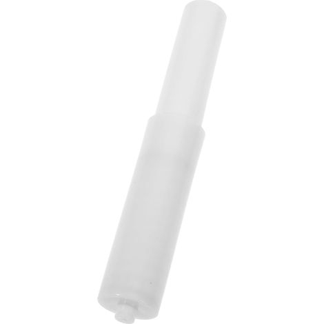 Support pour Rouleau de Papier Toilette et Axe Unique en Abs Blanc Tige Rétractable Ajustable Design Anti-Glisse pour Salle de Bain (1/5)