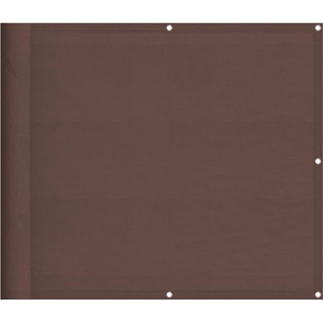 Maison Exclusive - Paravento da Balcone Marrone 90x800 cm 100% Poliestere Oxford