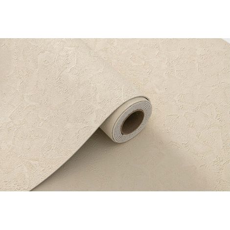 Panel decorativo autoadhesivo de PVC, color hormig贸n beige, 280x60 cm. (1/3)