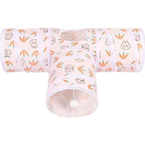 Tunnel pliable pour chat, avec trou d'observation, pour un jeu de cache-cache avec votre animal de compagnie (1/5)