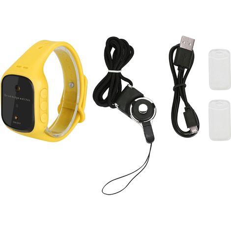 Montre électronique anti-moustiques, répulsif, montre intelligente pour adultes et bébés (jaune) (1/5)