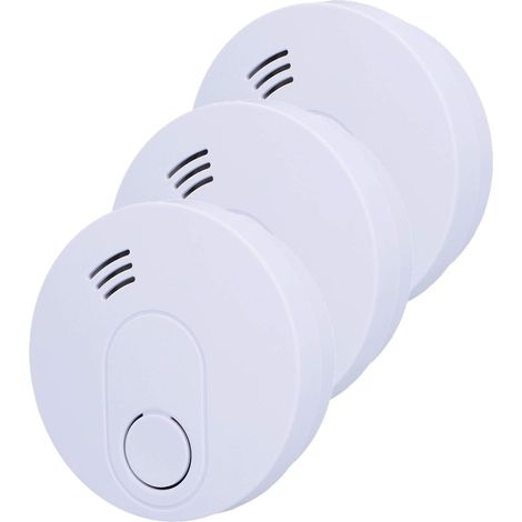 Détecteur de fumée 3 x lithiumb VDS 3131 WS Q Label, Lot de 3, blanc, 46750 (1/5)