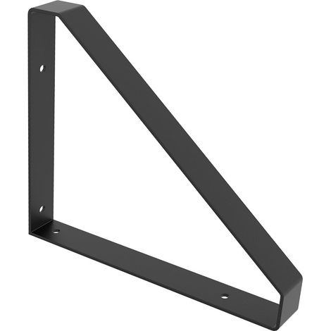 Soporte de estilo industrial en acero negro mate, H.26.1 x D.21 cm REI