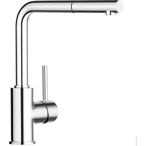 Blanco Mila S - Küchenarmatur, mit ausziehbarem Anschluss, Chrom 519810
