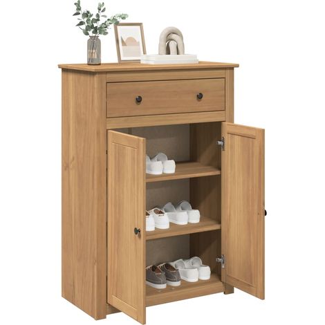 Schuhschrank PANAMA 80x40x114 cm Massivholz Kiefer