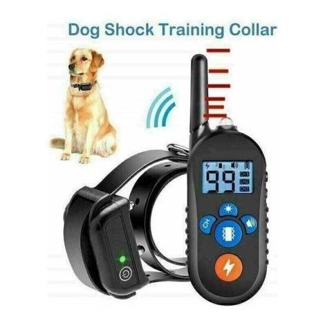 Collier de Dressage pour Chien - Rechargeable, 3 Modes Vibration/Choc/Beep Sonore, Portée de 800 mètres, Noir (1/4)
