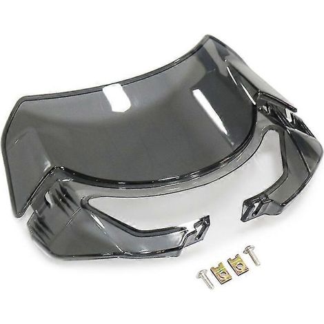 Pare-brise neuf pour moto Street Triple S660 765s 765r 765rs (2020-2022) - Noir / Transparent / Gris fumé (1/5)