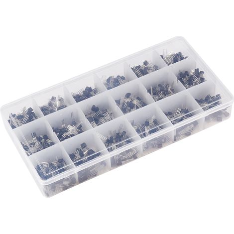 Kit di transistor misti (900 pezzi, 18 tipi diversi) - Componenti elettronici - A1015-2N5551 (1/5)