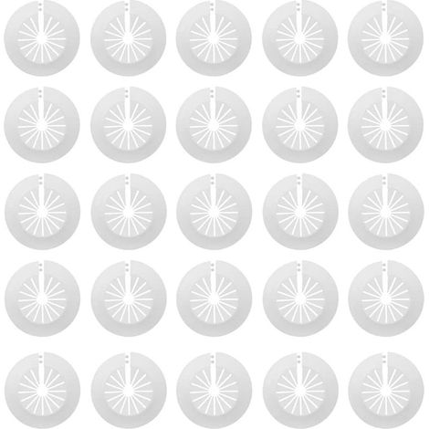 30 unidades de tapas de plástico para tubos de radiador, rosetas sencillas para radiadores, cubiertas para tubos de radiador, manguitos para tubos de 14-29 mm (blanco) (1/5)