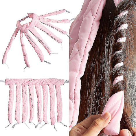 Bigoudis spiralés sans chaleur pour des boucles pieuvre de nuit, noirs (1/5)