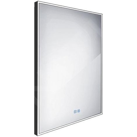 Nimco Miroirs - Miroir avec éclairage LED, 60x80 cm, touches tactiles, noir ZPC 13002VX-90 (1/5)
