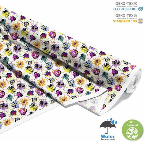 TESSUTI DECORATIVI PER ESTERNI OXFORD - Motivo fiori dipinti 2 I DX127 (1/5)