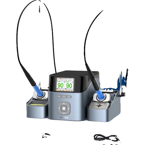 Station de soudage, support à double canal, technologie de chauffage rapide, 245 210 115, 220V (1/2)