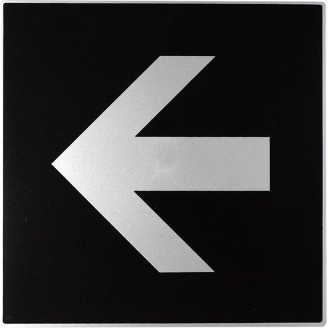 Plaque de porte Flèche (droite ou gauche) - Europe design 200x200mm - 4280066
