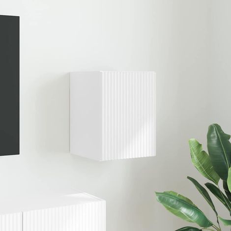 vidaXL  TV Wall Cabinet  White 30 x 31 x 40 cm Engineered Wood