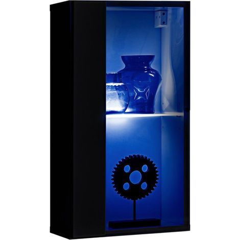 Bloc Mural LED Design "Switch IV" 60cm Noir (1/4)