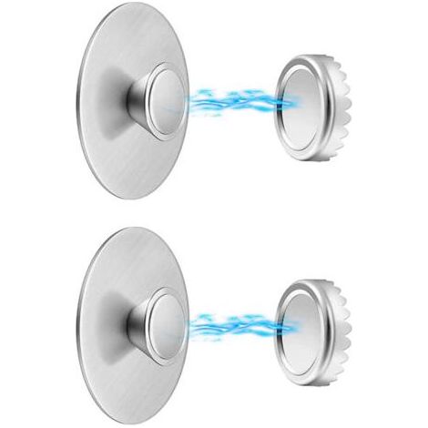 Porte savon magnétique mural en acier inoxydable Économise de l'espace Dimensions compactes Pour cuisine et salle de bain (1/5)