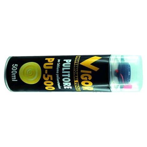 Pulitore Schiuma poliuretanica Vigor Pu-500 Attacco Universale Ml. 500 cf. 12 PZ