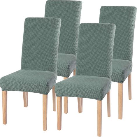 Housse de siège lavable amovible élasthanne (vert) 4 pièces (1/5)