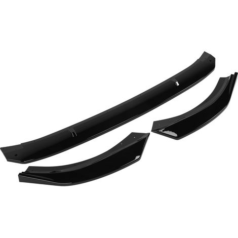 K·SEEK DESIGN 3-teiliger Frontlippenspoiler, kompatibel mit MK8 Standard ab 2021, Glanzschwarz (1/5)