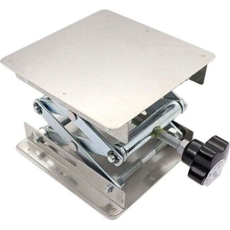 Petite table élévatrice en acier inoxydable Positionneur d'élévateur manuel portable Outil d'assistant expérimental/soudure (1/4)