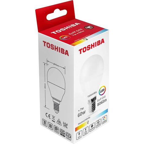 Ampoule Toshiba g45 LED 7W 806 Lumen 4000K