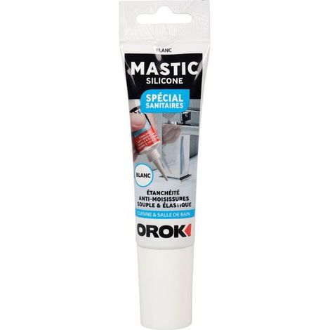 Silikon-Dichtmasse Spezial für Sanitäranlagen 85ml Weiß - Orok