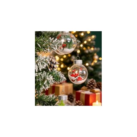 boules de noel transparentes lot cadeau 6 cm 8 cm lot de 12 pieces boules plastique creuses décoratives suspendues pour sapin de noel décoration festive maison fête de noel (1/4)
