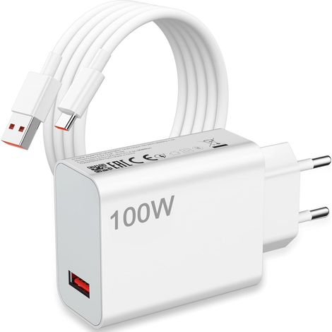 Chargeur 100W et Câble pour Xiaomi Redmi Note 15 Pro+ POCO X8 Pro (1/5)