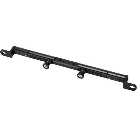 Porte-bagages d'extension multifonction pour moto, en alliage d'aluminium, universel, pour haut-parleur et chronomètre, noir (1/5)