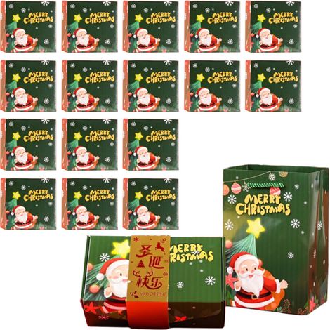 Caja de embalaje de regalo navideña reciclable con des-16H