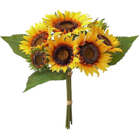 1 bouquet de tournesols artificiels