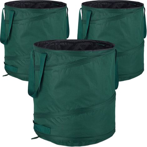 Juego de 3 bolsas para hojas autoportantes de 85 l