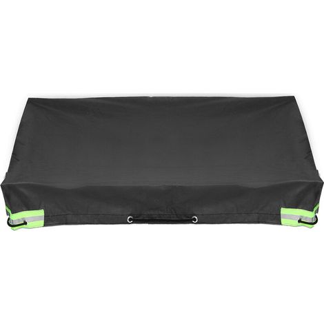 Durable Trailer Cover + Rubber Belt Waterproof 214x122cm Blue (1/4)