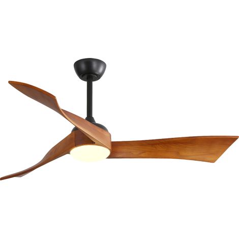 Deckenventilator Mit Licht - Leiser Deckenventilator Schlafzimmer - Deckenventilator 132 cm - DC Motor 6 Stufen - Mit Fernbedienung