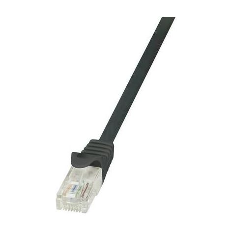LOGILINK Câble réseau (RJ45) CAT6 U/UTP Noir 1,00M (1/2)
